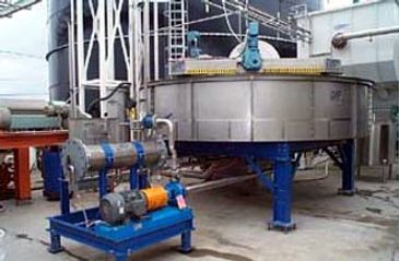 DAF Corp Skid Mount AMT-300 piped to a FC-120, 300 gpm clarifier