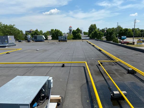 rooftop gas line paint