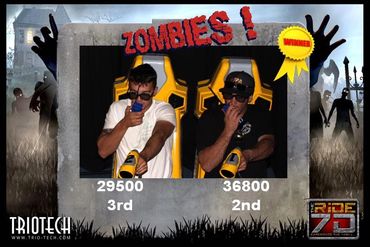 Zombie Photo Souvenir Zombie Ride at THE RiDE 7D Ontario Mills