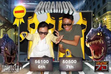 Gigamon Photo Souvenir Gigamon Ride at THE RiDE 7D Ontario Mills