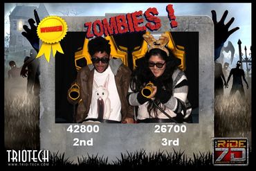 Zombie Photo Souvenir Zombie Ride at THE RiDE 7D Ontario Mills