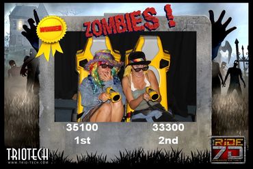 Zombie Photo Souvenir Zombie Ride at THE RiDE 7D Ontario Mills