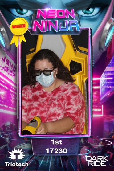Neon Ninja Photo Souviner at THE RiDE 7D Ontario Mills