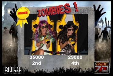 Zombie Photo Souvenir Zombie Ride at THE RiDE 7D Ontario Mills