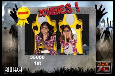 Zombie Photo Souvenir Zombie Ride at THE RiDE 7D Ontario Mills