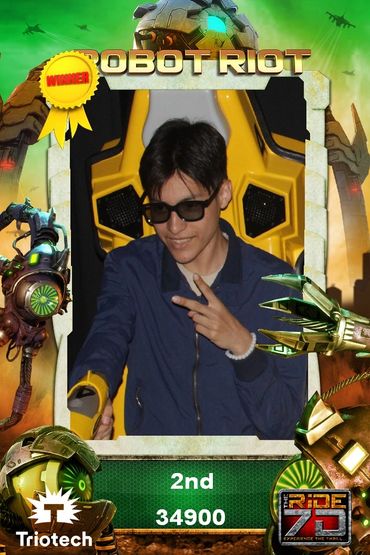 Robot Riot Photo Souvenir Robot Riot Ride at THE RiDE 7D Ontario Mills