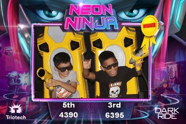 Neon Ninja Photo Souviner at THE RiDE 7D Ontario Mills