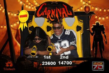 Carnival Ride Photo Souviner at THE RiDE 7D Ontario Mills.