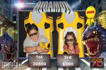Gigamon Photo Souvenir Gigamon Ride at THE RiDE 7D Ontario Mills