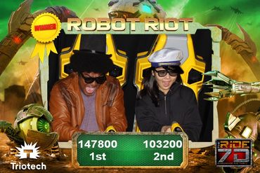 Robot Riot Photo Souvenir Robot Riot Ride at THE RiDE 7D Ontario Mills