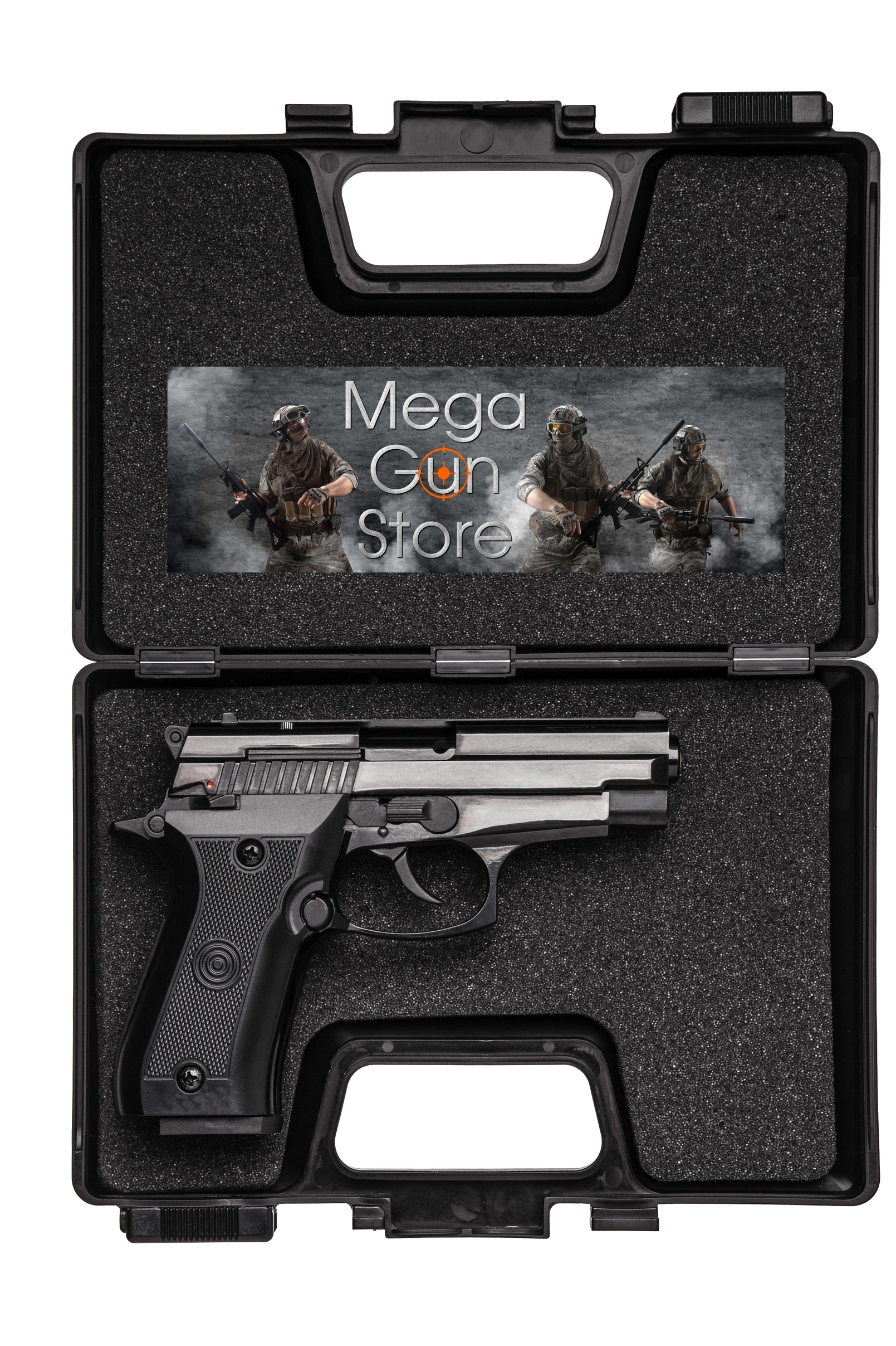 Pistol in a gun case