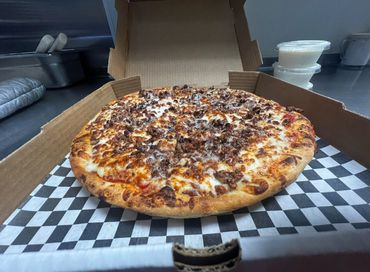 Did someone say Bacon! Large pizza with our bacon crumble topping