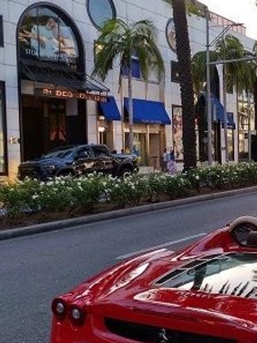 Rodeo Drive in Beverly Hills, California.