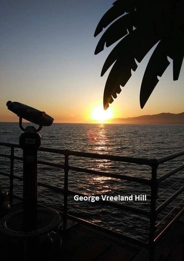 Sunset from the Santa Monica Pier in Santa Monica, California.