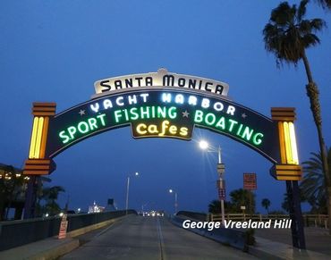 The Santa Monica Pier in Santa Monica, California.
