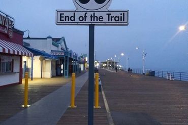 Route 66 ends at the Santa Monica Pier in Santa Monica, California.