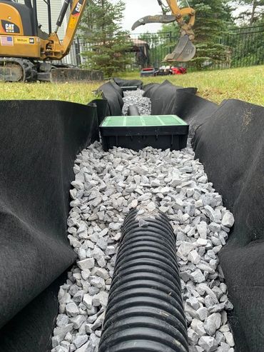 Trench Drain in Progress