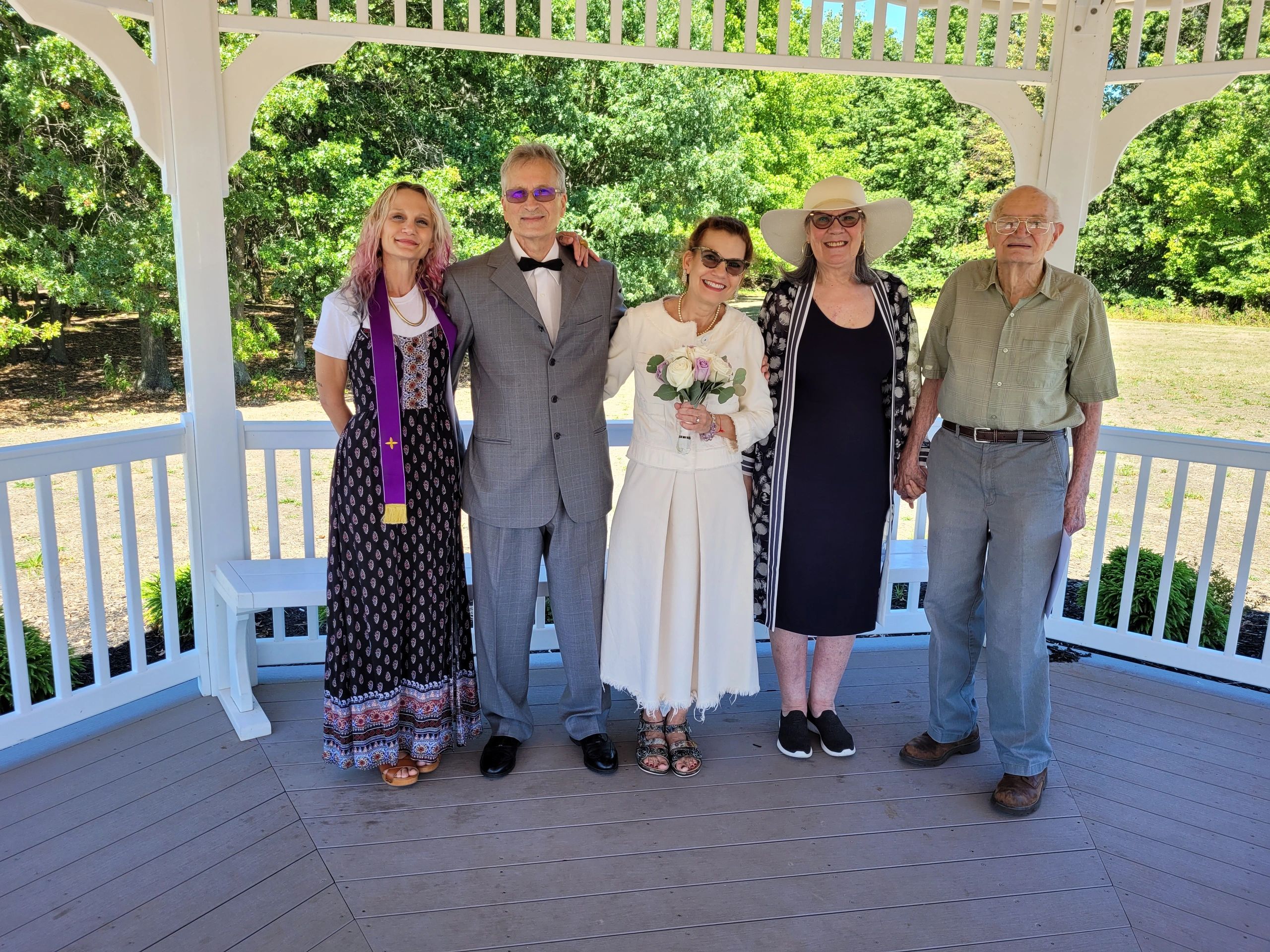 Family gathering for a marriage ceremony.