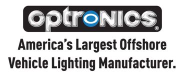 Optronics logo with a tagline about vehicle lighting manufacturing.
