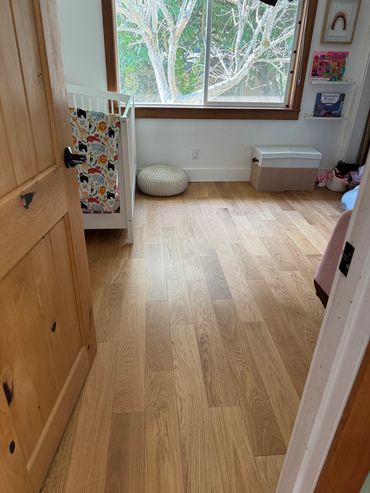 New Oak Floor in Nursery