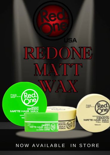 RedOne Matt Wax hair styling products now available in store.