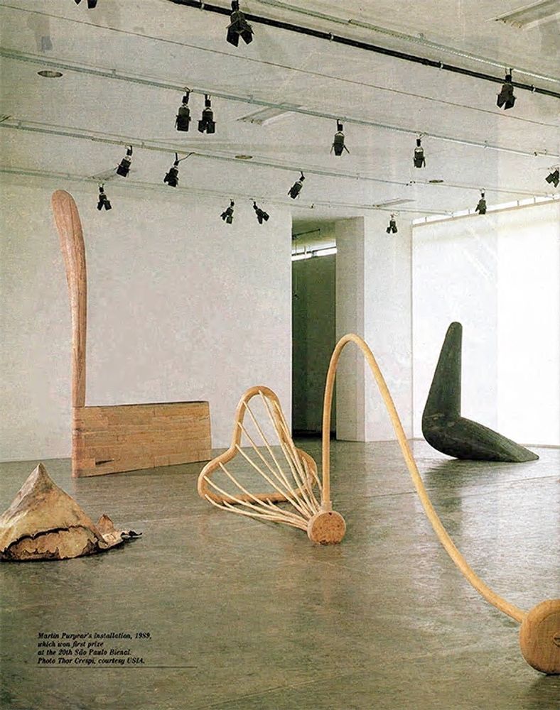Martin Puryear installation, 1989, which won first prize at the 20th São Paulo Biennial. 