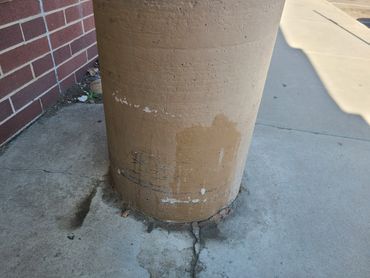 Before i had put down soap and pressure washed the area.