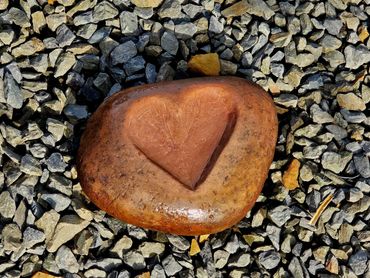 Heart in stone