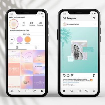 Social-Media-Content Grafikdesigner Christin Ladwig Design Studio Branding coach spirituell Design
