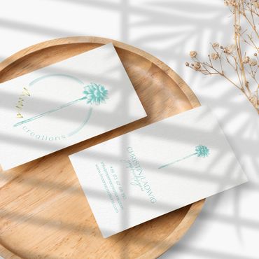 Professionelles Visitenkarten Design Grafikdesigner Christin Ladwig MOANA CREATIONS Design Studio