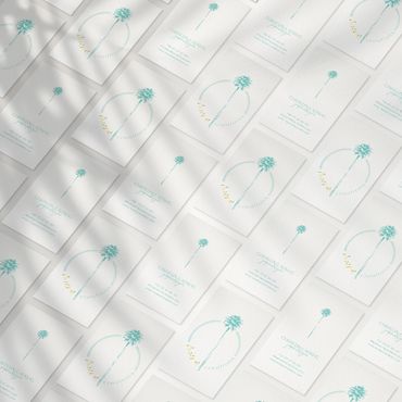 Professionelles Visitenkarten Design Grafikdesigner Christin Ladwig MOANA CREATIONS Design Studio