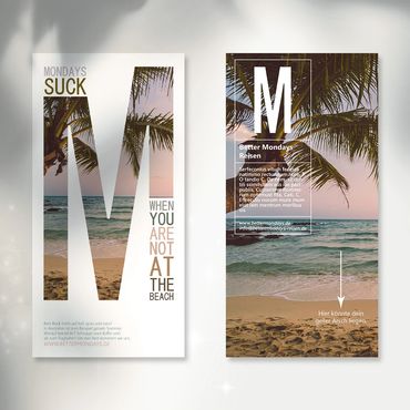 Professionelles Flyer Faltblatt Design Grafikdesigner Christin Ladwig MOANA CREATIONS Design Studio