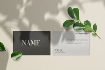 Professionelle Visitenkarte Design Grafikdesigner Christin Ladwig MOANA CREATIONS Design Studio