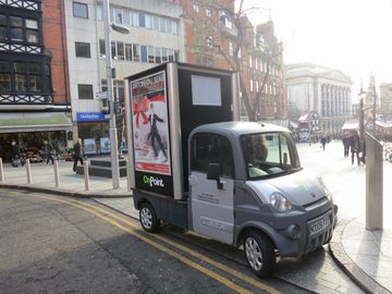 OnPoint Distribution. Advertising Van Nottingham. Nottingham Mobiel Advertising. Static Advertising
