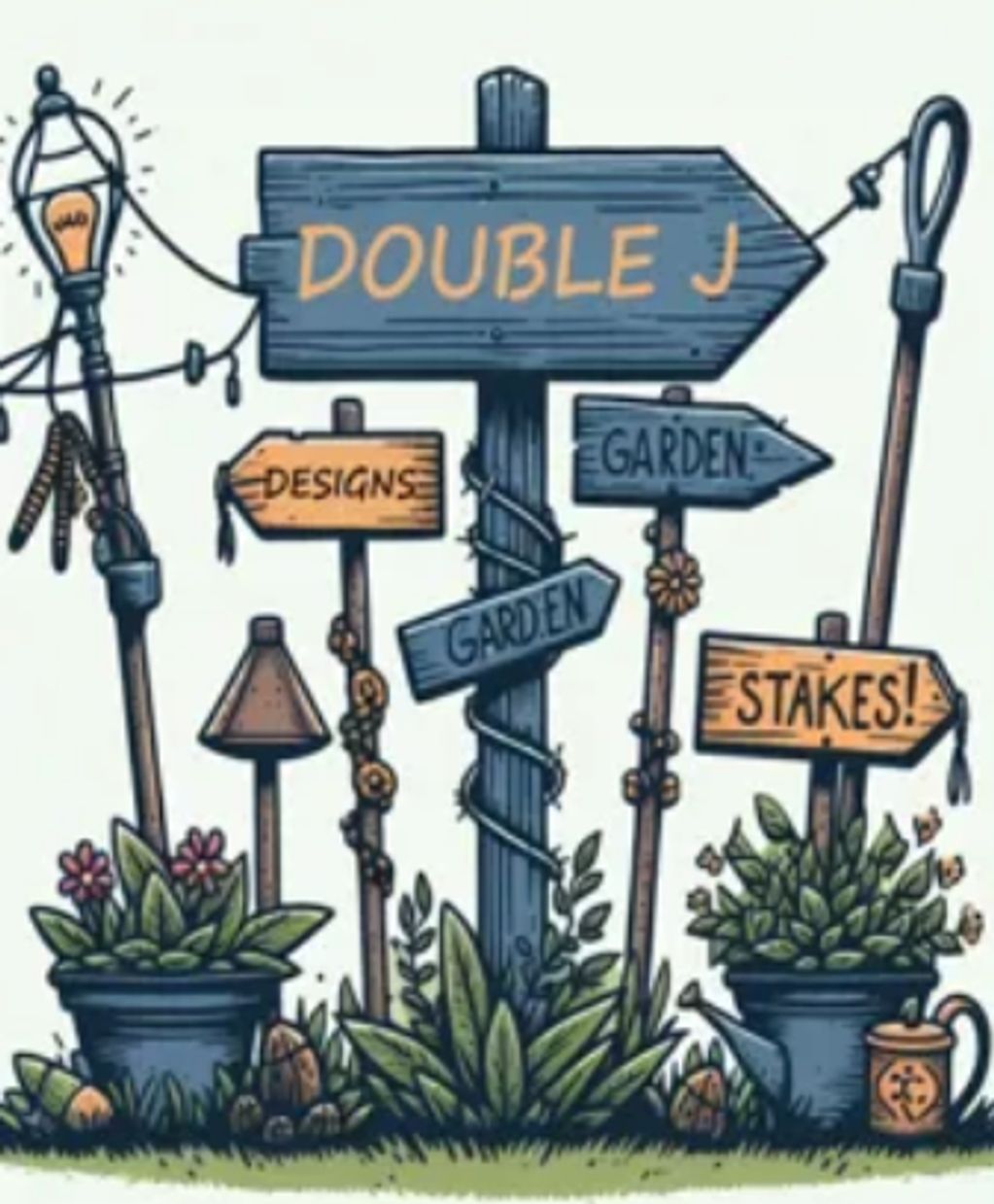 50% of sales for any Garden Stakes designed by Double J Designs will be donated to Firs Estate Allot