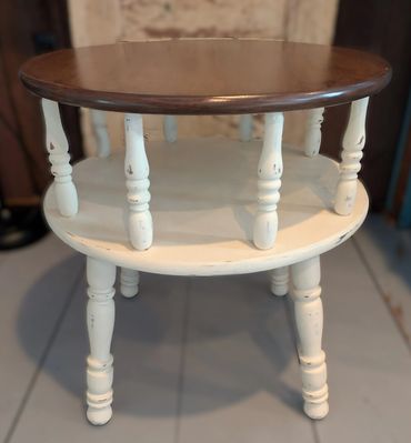 Vintage round side table