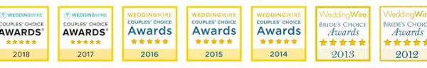 Wedding Wire Awards!  We love them.  


