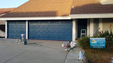 painting a garage