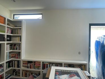 white room recently painted