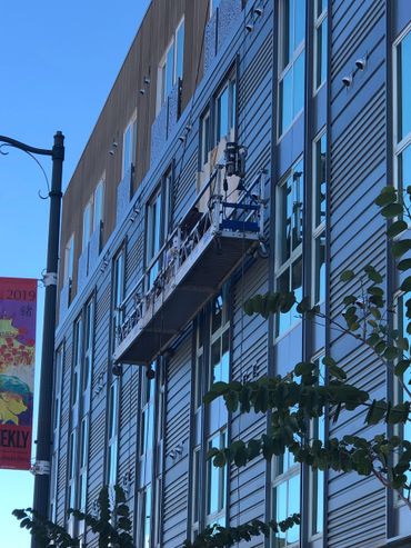 Exterior painting of a building