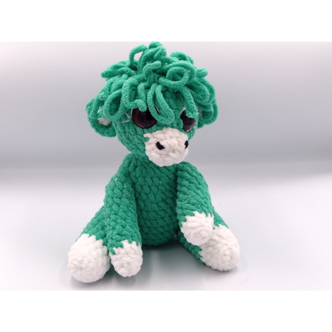 Sea green highland cow Plushie