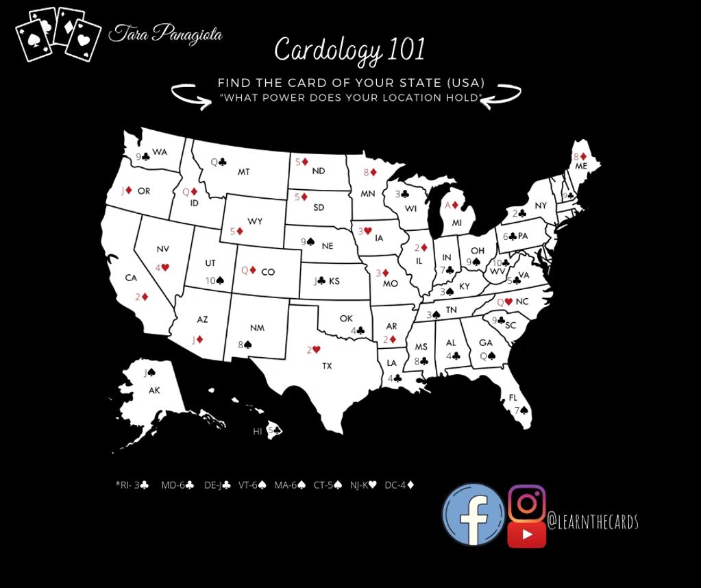 cardology, card of your name, name card, solar values, birthcard, destiny cards, card of your state