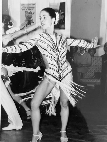 Elena Zakharova, founder of NIKA International Dancesport Academy, dancing International Latin