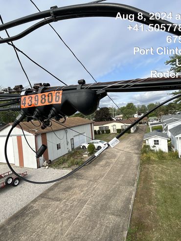 Aerial Fiber terminal.