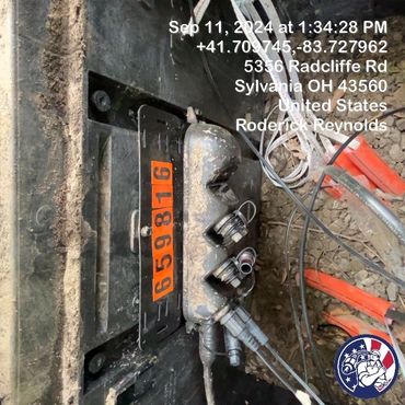 Underground fiber terminal.