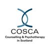 Logo of COSCA, Counselling & Psychotherapy in Scotland.