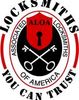 Logo of the Associated Locksmiths of America with keys and a lock.