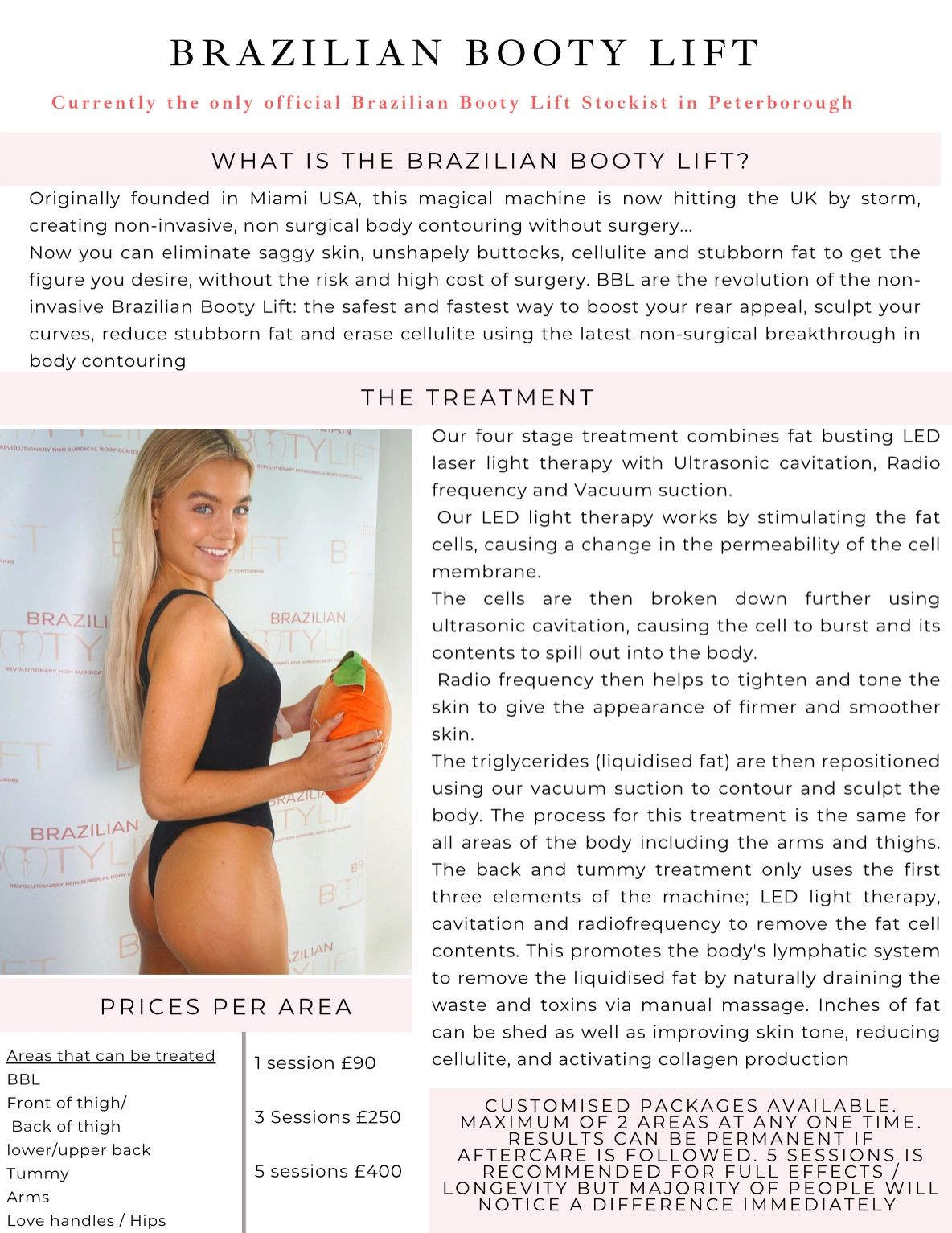 Brazilian booty lift non surgical body contouring