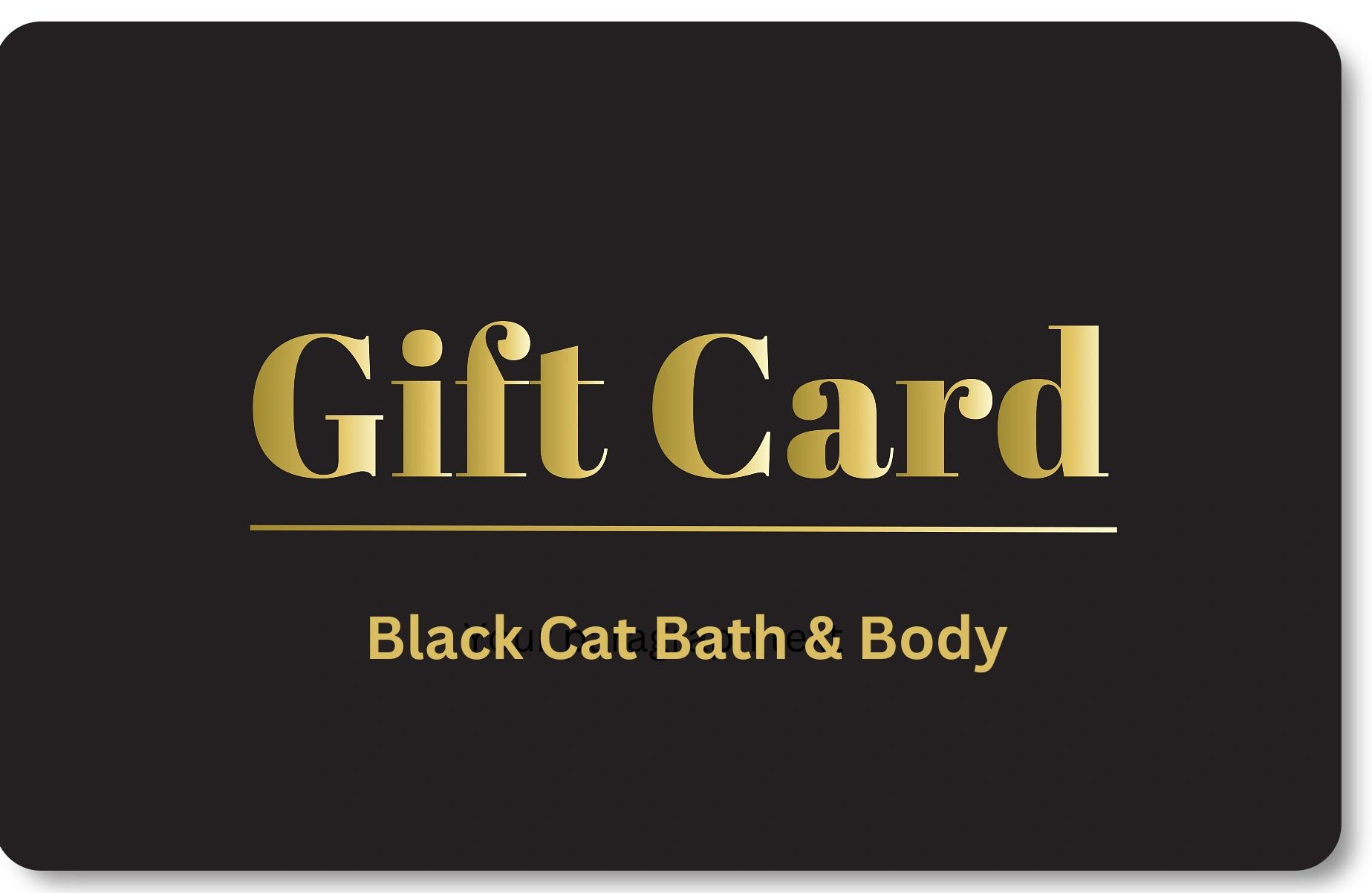 A gift card from The Black Cat Soap Studio