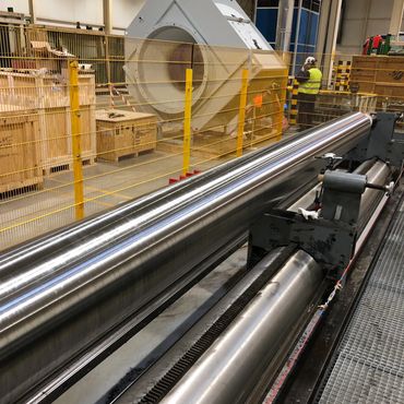 Onsite Roller Repair Project with Portable New Hudson Equipment
